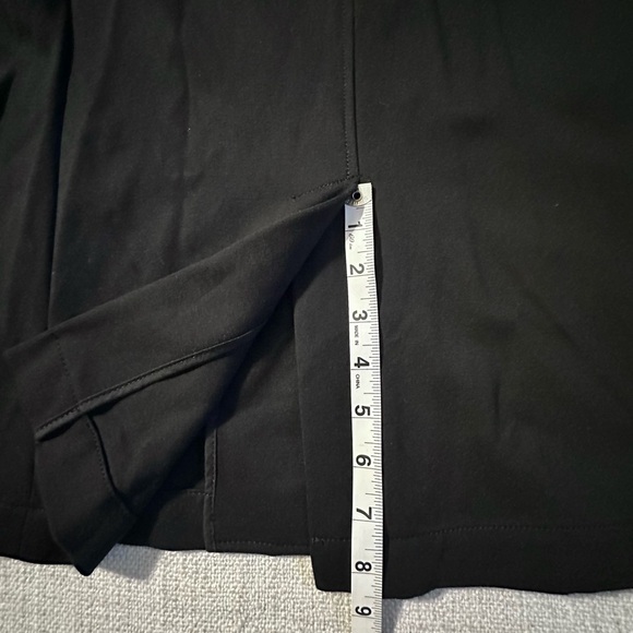 GAP Black Ponte Blazer Knit Suit Jacket Stretch Buttons Pockets Collar Women M - Picture 9 of 15